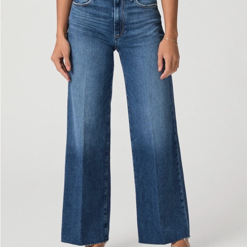PAIGE Dark Blue Ankle Jeans